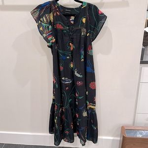 Urban Outfitters Embroidered Maxi Dress